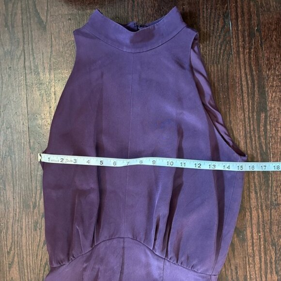 100% Silk Tamara Mellon Midi Dress Size 4 - Picture 7 of 12